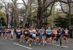 Nhật Bản tổ chức giải chạy trên cung đường thi marathon Olympic Tokyo 2020