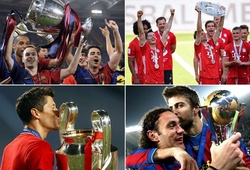 Messi và Lewandowski trong số 32 cầu thủ giành 6 danh hiệu một năm