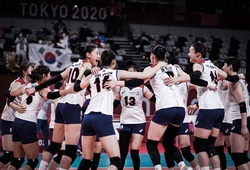 Đại diện bóng chuyền nữ châu Á - Hàn Quốc hiên ngang vào bán kết