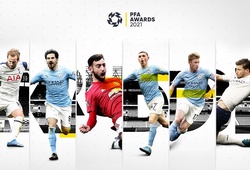 Man City thống trị danh sách rút gọn Cầu thủ xuất sắc nhất năm
