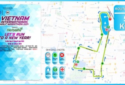 Đường chạy 5km chính thức của Giải Bán Marathon Quốc tế Việt Nam 2024 tài trợ bởi Herbalife