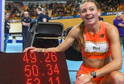 Sao điền kinh Hà Lan Femke Bol phá kỷ lục thế giới chạy 400m trong nhà tồn tại 41 năm