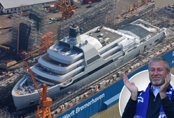 Siêu du thuyền mới của Abramovich trị giá 430 triệu bảng sắp ra mắt