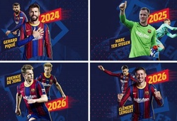 Barca gia hạn hợp đồng với 4 ngôi sao cùng mức lương mới