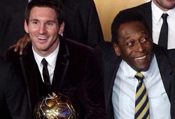 Messi cách kỷ lục của Pele chỉ bằng một cú đúp