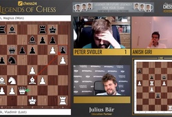 Kết quả giải cờ vua Legends of Chess ngày 29/7: Carlsen xóa tên Kramnik!