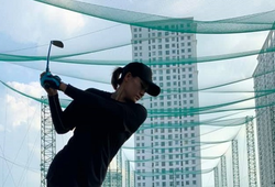 Nối gót Kim Huệ, người đẹp bóng chuyền Linh Chi bắt đầu đam mê chơi golf