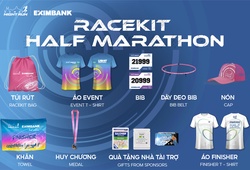 Bộ vật phẩm mang tính ứng dụng cao của giải chạy đêm Ho Chi Minh City Night Run Eximbank 2024