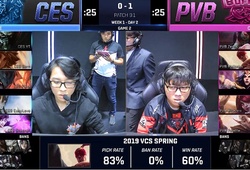 Kết quả thi đấu VCS Mùa Xuân 2019 giữa PVB vs CES
