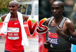 Kipchoge "chê" Mo Farah chạy marathon 2h05 còn... chậm