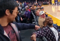 Mayweather chạm mặt Pacquiao trên sân đấu NBA