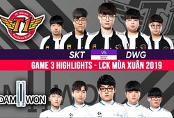 Kết quả LCK Mùa Xuân 2019: SK Telecom T1 dành một chiến thắng khá vất vả 2-1 trước DAMWON Gaming