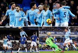 Man City đánh bại Everton và trở lại ngôi đầu bảng sau 53 ngày