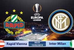 Nhận định Rapid Wien vs Inter Milan 00h55, 15/02 (lượt đi vòng 1/16 Europa League)