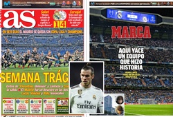 Báo chí Tây Ban Nha mỉa mai thất bại của Real Madrid ở Cúp C1/Champions League