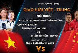 Đại chiến AoE Việt Trung 2019:  Nhãn Tử cùng với Tiễn Như Vũ đối đầu với Hoàng Mai Nhi và BiBi.