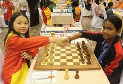 Nhà vô địch trẻ thế giới Nguyễn Lê Cẩm Hiền và các đồng đội tham dự giải cờ vua trẻ châu Á 2019