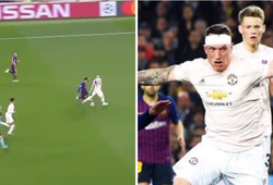 Messi “hành hạ” Phil Jones đến mức bung cả băng quấn đầu thế nào?