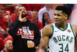 Hình ảnh rapper Drake quậy tưng bừng ở NBA Playoffs đang khiến HLV Milwaukee Bucks nóng mặt