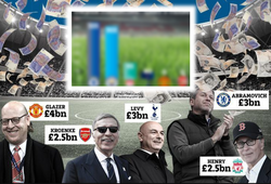 Hé lộ số tiền các ông chủ đầu tư vào nhóm "Big Six": Nỗi đau của MU và Arsenal