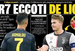 Tin chuyển nhượng tối 13/7: Báo chí Italia tiết lộ vai trò của Ronaldo trong vụ De Ligt
