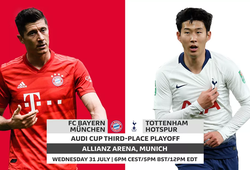 Xem trực tiếp Bayern Munich vs Tottenham trên kênh nào?