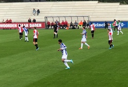 Văn Hậu cắt bóng như Van Dijk trong trận ra mắt Heerenveen