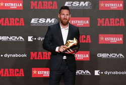 Messi nhận Chiếc giày vàng thứ 6 trong sự nghiệp với Barca