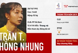 Trần Thị Hồng Nhung – Bông hồng thép ở hàng thủ của ĐT Việt Nam 