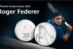 Federer trở thành người Thụy Sĩ đầu tiên có đồng tiền riêng khi còn sống!
