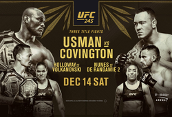 Kamaru Usman chiến thắng Knockout Colby Covington  tại UFC 245