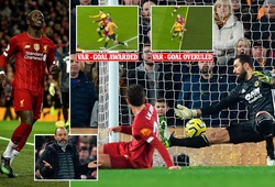 VAR gây tranh cãi với lỗi chạm tay của Van Dijk khi Liverpool ghi bàn