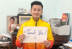 HLV Trương Minh Sang “yêu ngay từ đầu” chiến dịch Xin cảm ơn