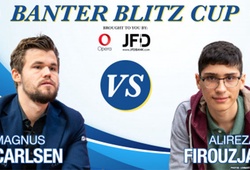 Chung kết cờ chớp Banter Blitz Cup 2020: Vua cờ Magnus Carlsen thua sốc thiếu niên lưu vong 16 tuổi