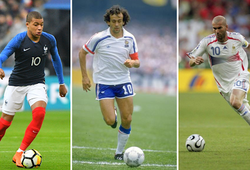 Mbappe sát cánh Zidane trong đội hình tuyển Pháp vĩ đại nhất