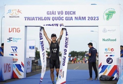 “Kình ngư’ vô địch bơi SEA Games Lâm Quang Nhật đăng quang triathlon giải vô địch quốc gia 2023