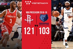 Thắng trận preseason cuối cùng, Houston Rockets lộ diện đội hình thi đấu chính cho mùa giải năm nay