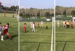 Ronaldo lên mạng xã hội khoe clip con trai solo ghi bàn như Messi cho đội trẻ Juventus