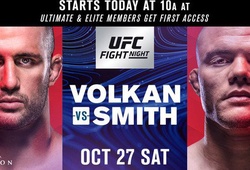 TRỰC TIẾP UFC Fight Night 138: Volkan Oezdemir vs. Anthony Smith