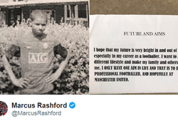 Từ năm 11 tuổi, Rashford đã... tiên đoán trước thành công ở Man Utd