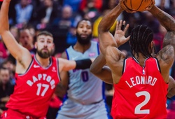 26 điểm cùng 9 rebounds của Kawhi Leonard trong cuộc chạm trán Detroit Pistons