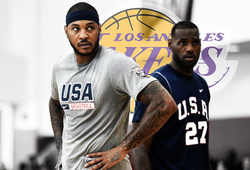 LeBron James muốn Carmelo Anthony về LA Lakers