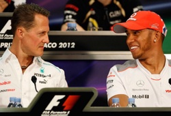 Lewis Hamilton tìm cách vượt qua Michael Schumacher