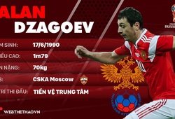 Thông tin cầu thủ Alan Dzagoev của ĐT Nga dự World Cup 2018