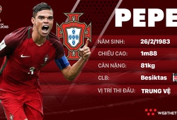 Thông tin cầu thủ Pepe của ĐT Bồ Đào Nha dự World Cup 2018