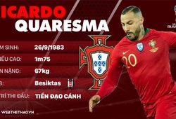 Thông tin cầu thủ Ricardo Quaresma của ĐT Bồ Đào Nha dự World Cup 2018