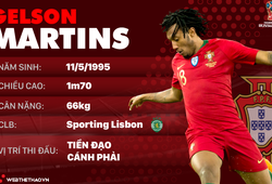 Thông tin cầu thủ Gelson Martins của ĐT Bồ Đào Nha dự World Cup 2018
