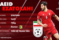 Thông tin cầu thủ Saeid Ezatolahi của ĐT Iran dự World Cup 2018