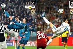 Cận cảnh so sánh hai pha xe đạp chổng ngược của Ronaldo và Gareth Bale