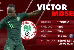 Thông tin cầu thủ Victor Moses của ĐT Nigeria dự World Cup 2018
